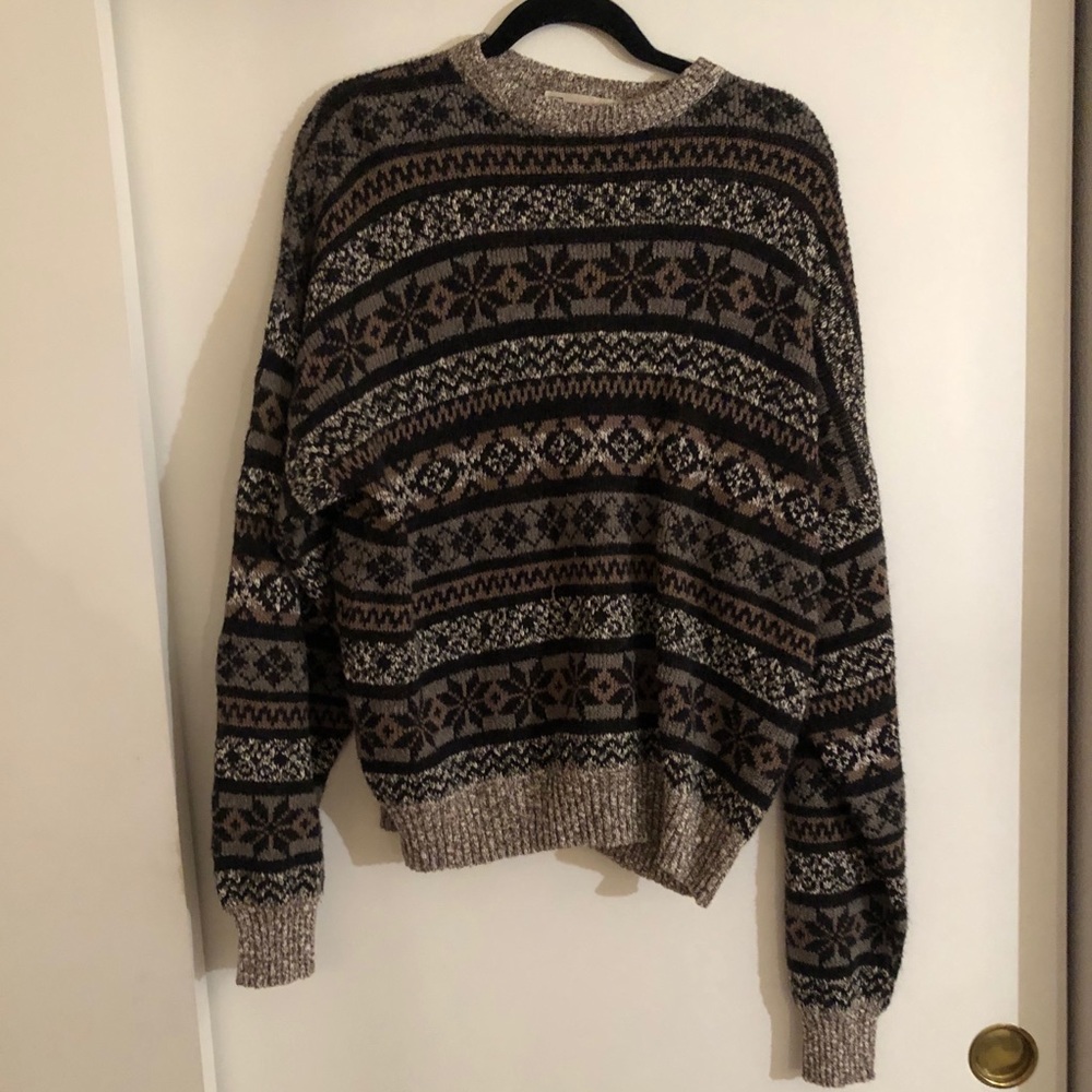 vintage patterned sweater - Picture 2 of 4